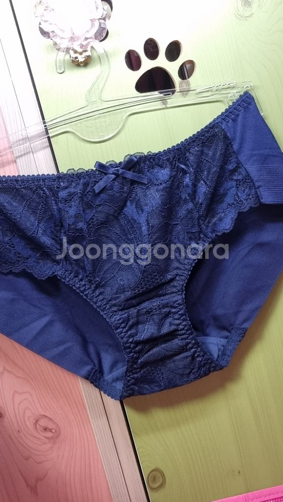 에블린 네이비 플라워 노라인팬티 85S~90S--6