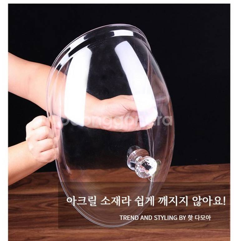 새제품-덮어보소 아크릴뚜껑 투명 음식 뚜껑 디저트 케익--3