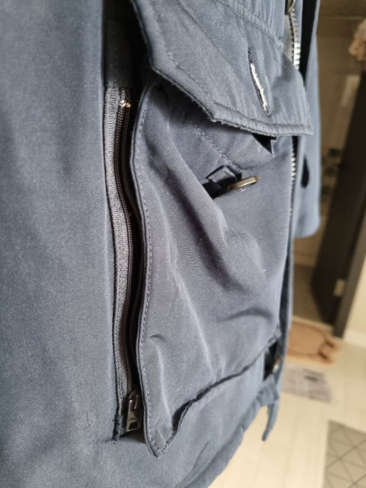 남색 남성후드패딩L--6