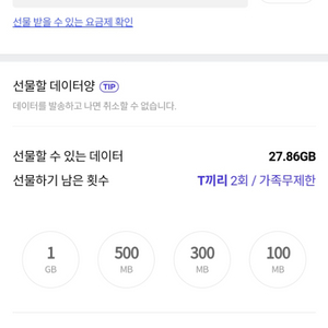 skt 데이타 2기가 4000