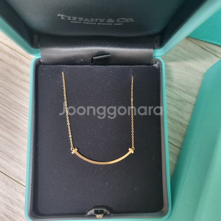티파니스마일목걸이 18k 스몰 (로즈골드)--4