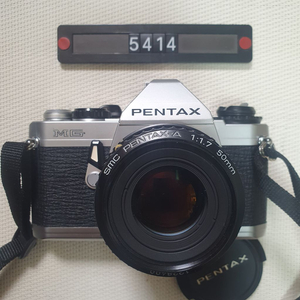 펜탁스 MG 1.7 단렌즈 필름카메라 실버바디