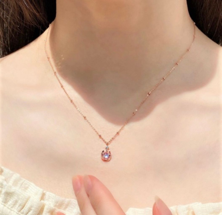 로이드 14k 밀키웨이 위시 목걸이--3