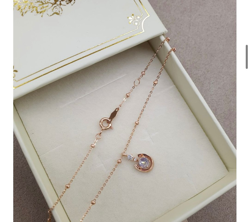 로이드 14k 밀키웨이 위시 목걸이--2