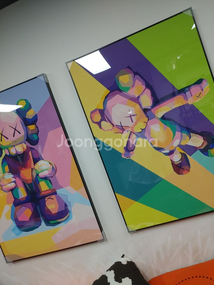 베어브릭 카우스 대형 그림 액자 파규어 인테리어 소품--2