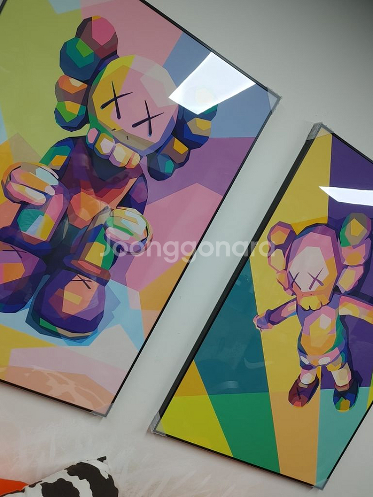 베어브릭 카우스 대형 그림 액자 파규어 인테리어 소품--1