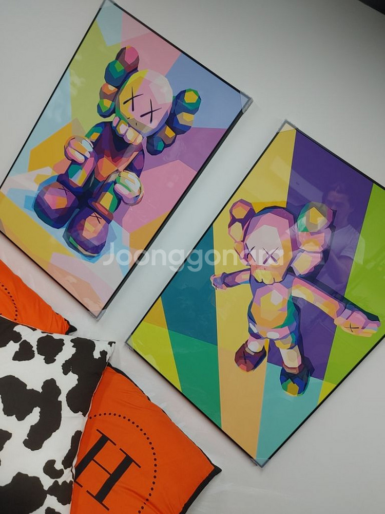 베어브릭 카우스 대형 그림 액자 파규어 인테리어 소품--7