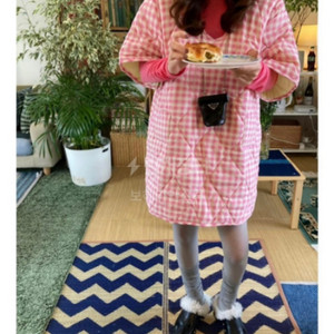 율하네 핑크누빔원피스