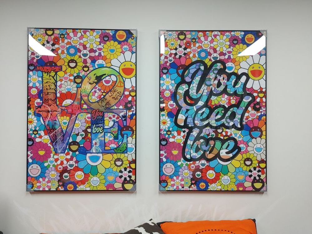 카이카이키키 대형 팝아트 그림 액자 인테리어 소품--1