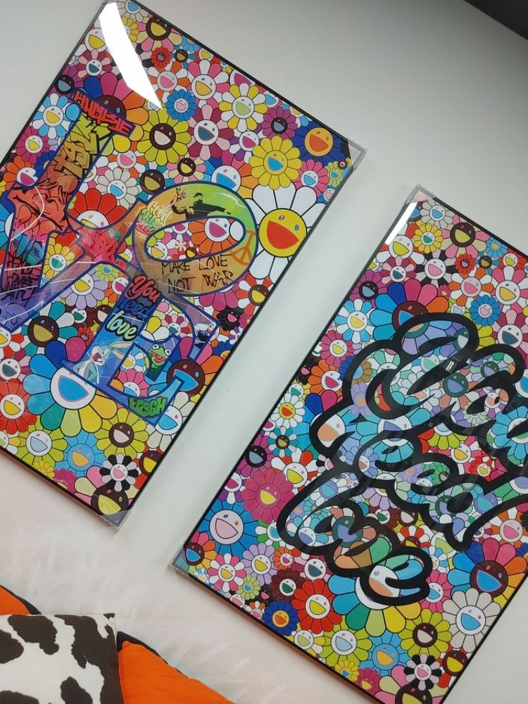 카이카이키키 대형 팝아트 그림 액자 인테리어 소품--2