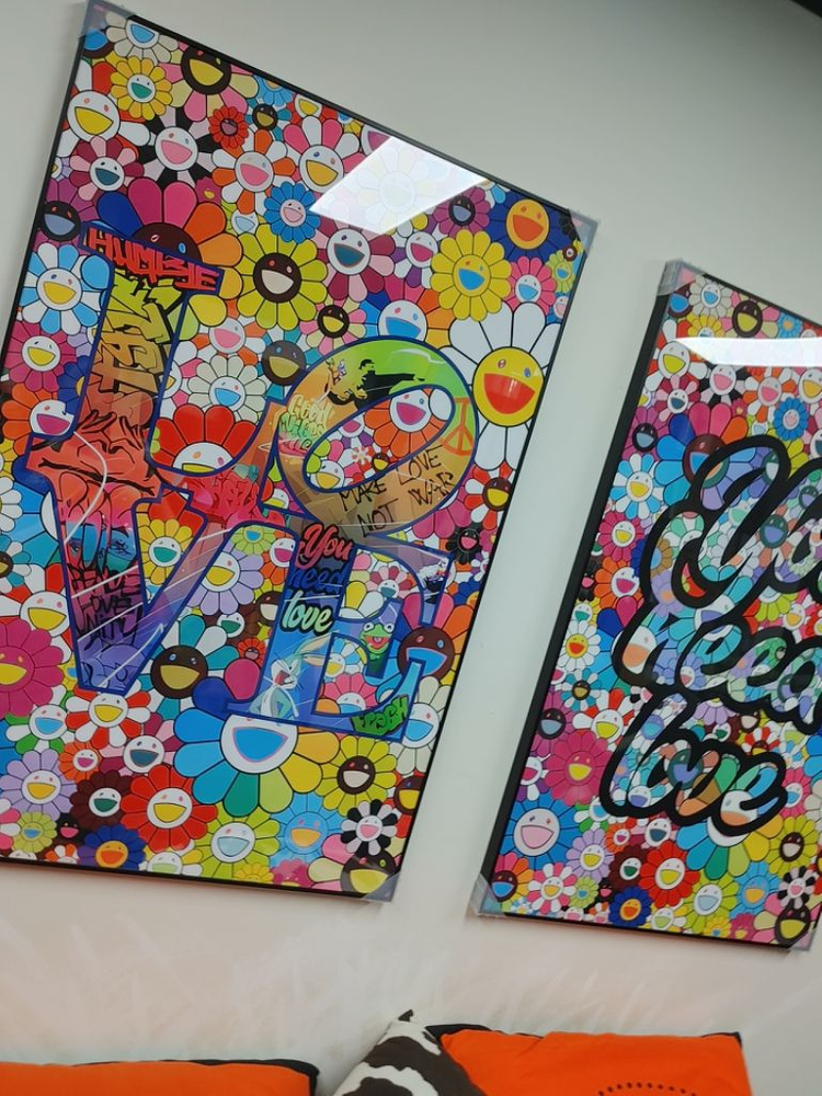 카이카이키키 대형 팝아트 그림 액자 인테리어 소품--5