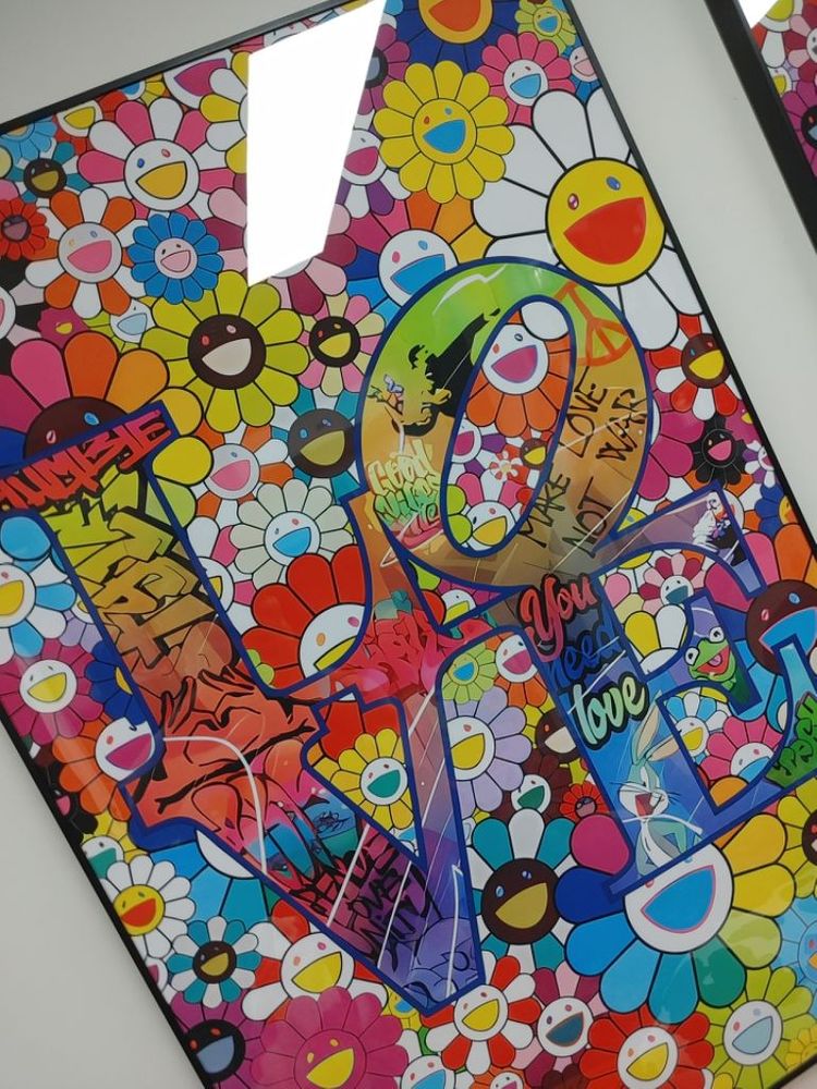 카이카이키키 대형 팝아트 그림 액자 인테리어 소품--8