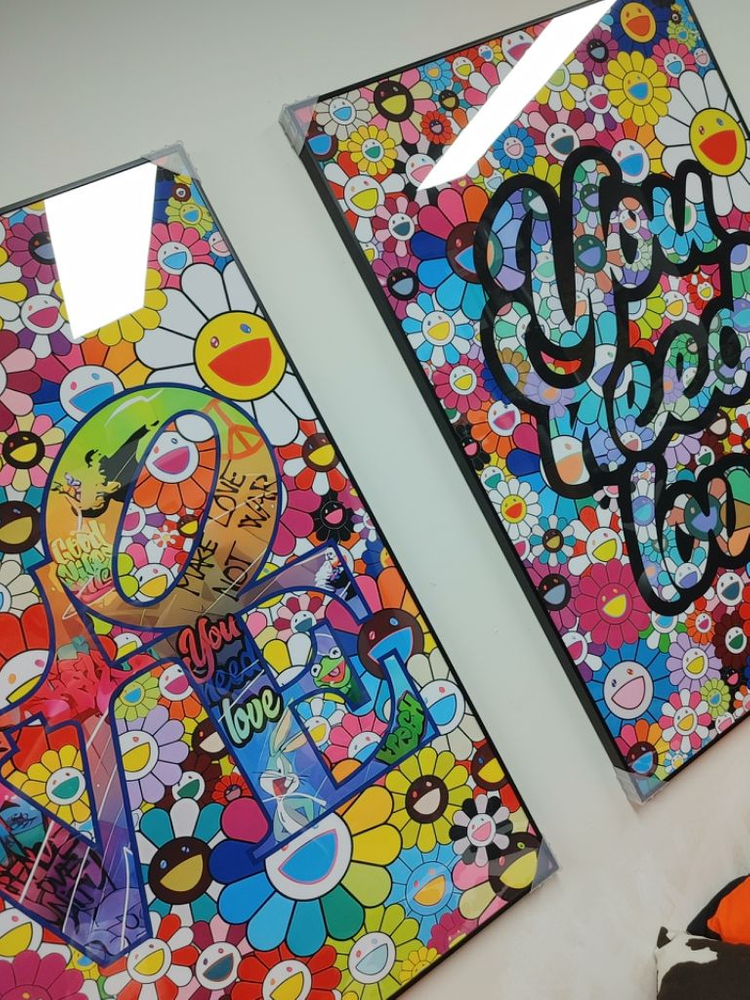 카이카이키키 대형 팝아트 그림 액자 인테리어 소품--9