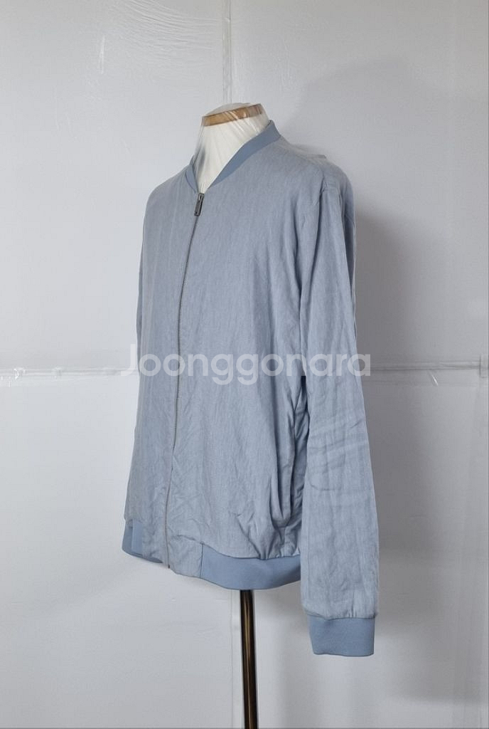 100)코스 COS 린넨 블루종 항공점퍼--1