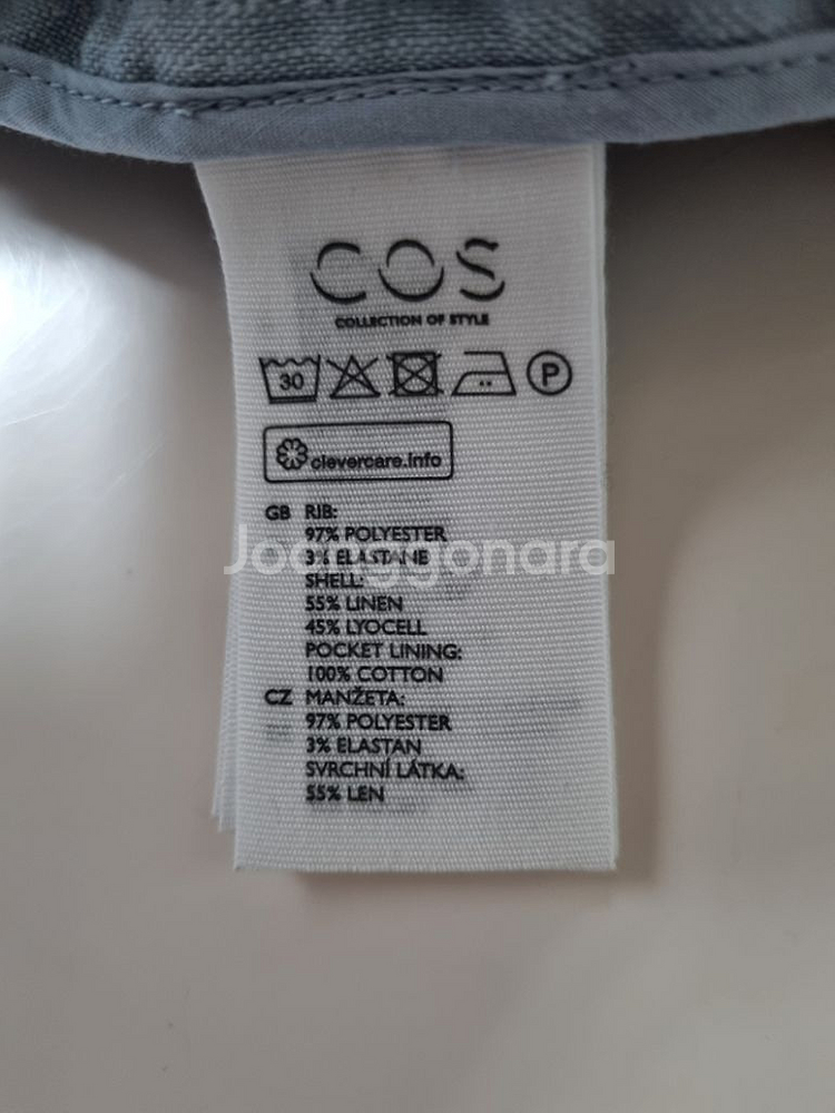 100)코스 COS 린넨 블루종 항공점퍼--3