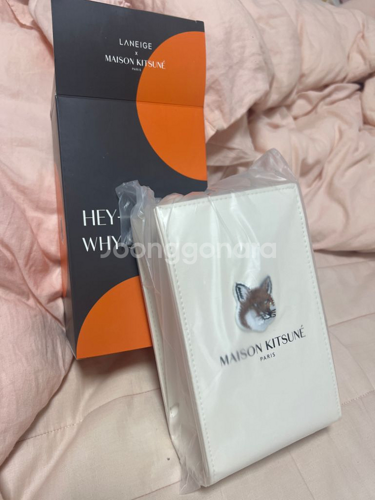 라네즈x메종키츠네 폰 홀더백 새상품 2개--3