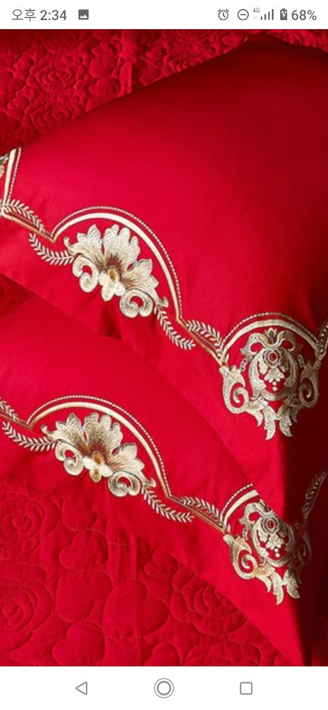 이불세트 8피스 킹 사이즈 (이불 커버, 사각배게 커버 이미지