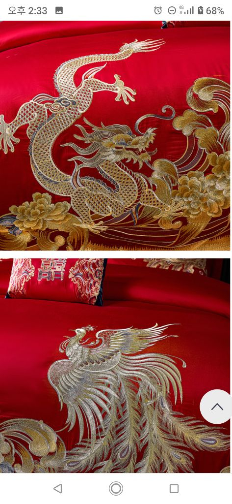 이불세트 8피스 킹 사이즈 (이불 커버, 사각배게 커버 이미지