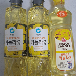 청정원카놀라유2+오뚜기카놀라유1