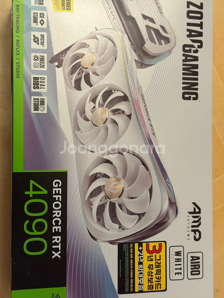 조텍 rtx4090 amp 24gb 화이트 팝니다--1