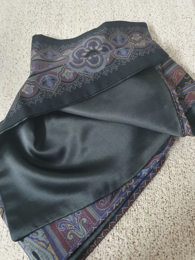 정품 에트로 울 실크 스카프--2