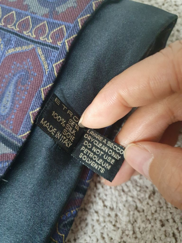 정품 에트로 울 실크 스카프--1