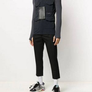 오프화이트 액티브 윈드브레이크 심리스 하이테크 자켓