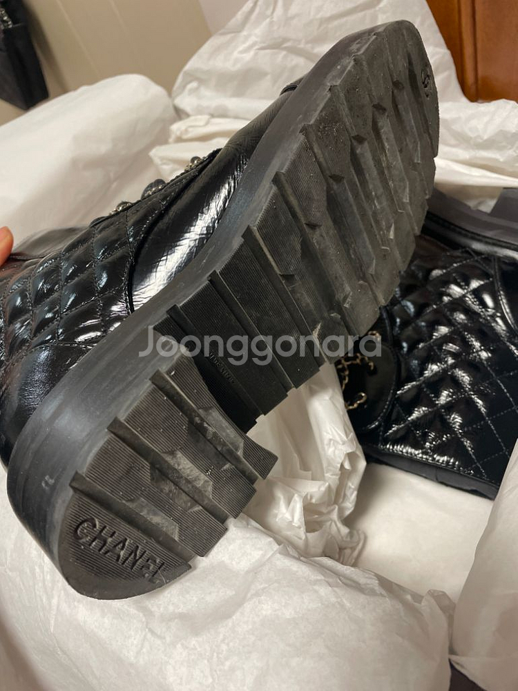 [가격인하]샤넬 레이스업 부츠--4