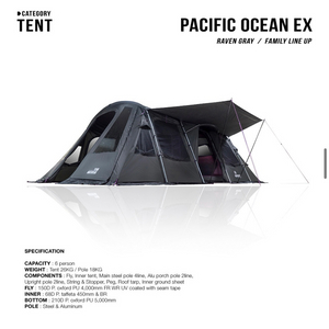 (새상품) 노스피크 퍼시픽오션EX 레이븐그레이