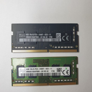 노트북 메모리 DDR4 8G(4GX2) 2400T