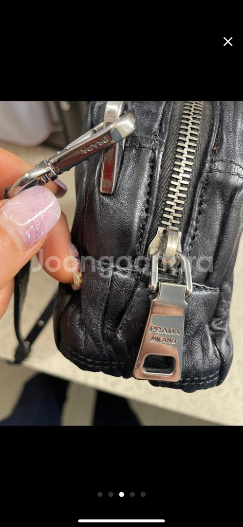 프라다 크로스백 정품--2