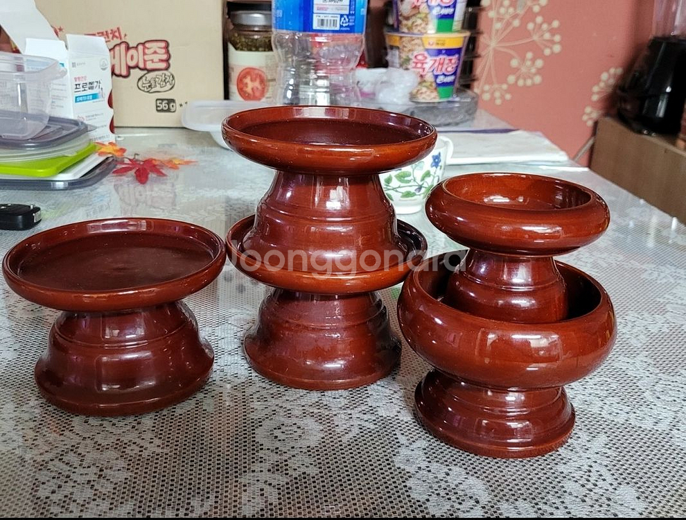 귀요미한 소형 목기.제기~일괄--2