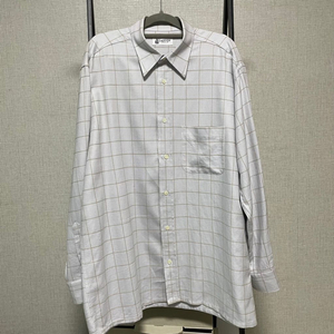 정품 42) 랑방 체크 와이셔츠 105~110
