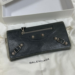 balenciaga발렌시아가모터장지갑은장실버정품더스트백