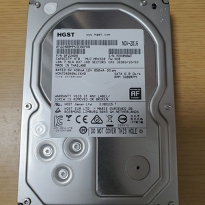 HGST NAS용 3.5인치 HDD 4TB 판매합니다