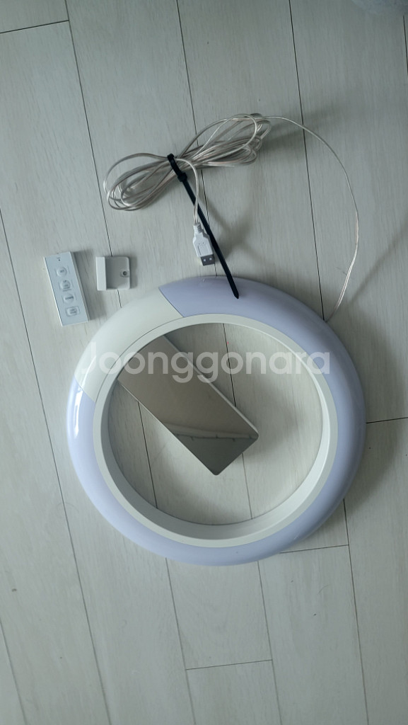 무아스 미러클락 무드등 벽시계 USB--3