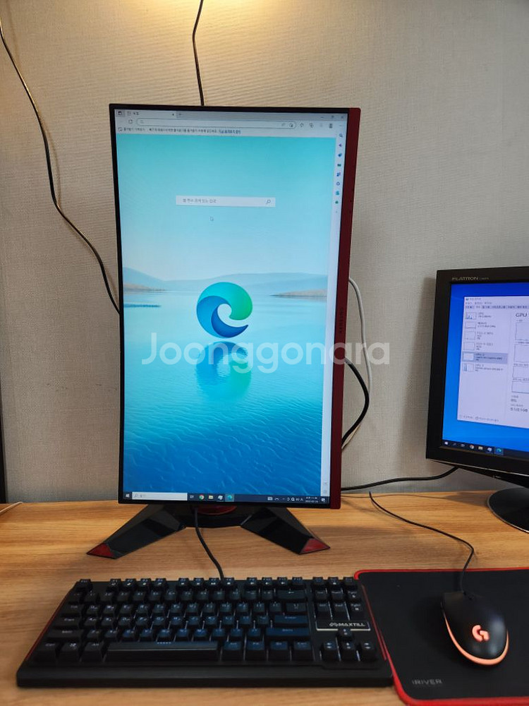 한성 27인치 게이밍모니터 커브드 144hz 1ms--0
