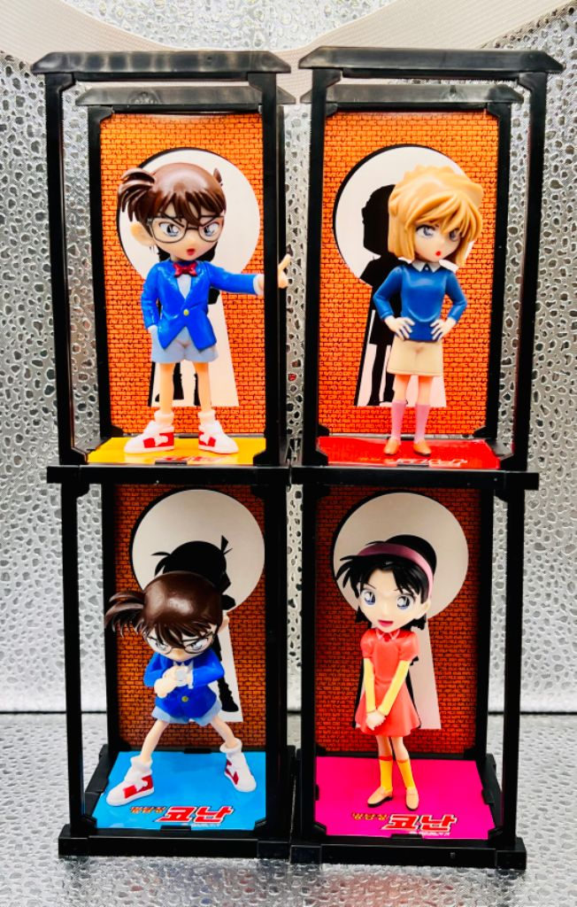 [미개봉] 롯데리아 코난 4종 피규어 이미지