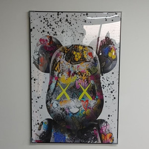 베어브릭 카우스 피규어 대형 그림 액자 인테리어 소품