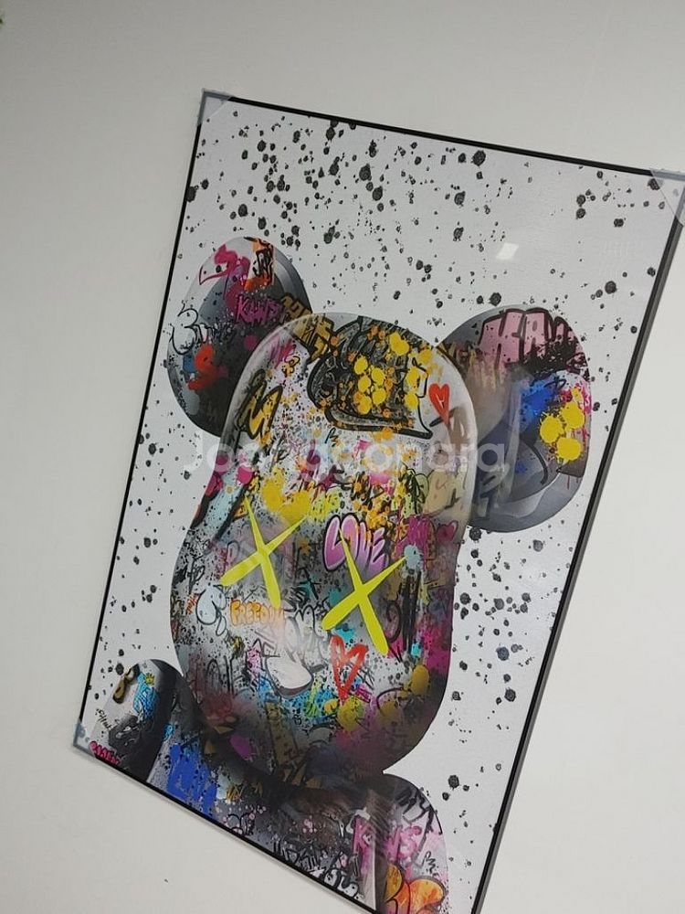 베어브릭 카우스 피규어 대형 그림 액자 인테리어 소품--8