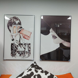 샤넬 여인 가방 럭셔리 대형 그림 액자 인테리어 소품