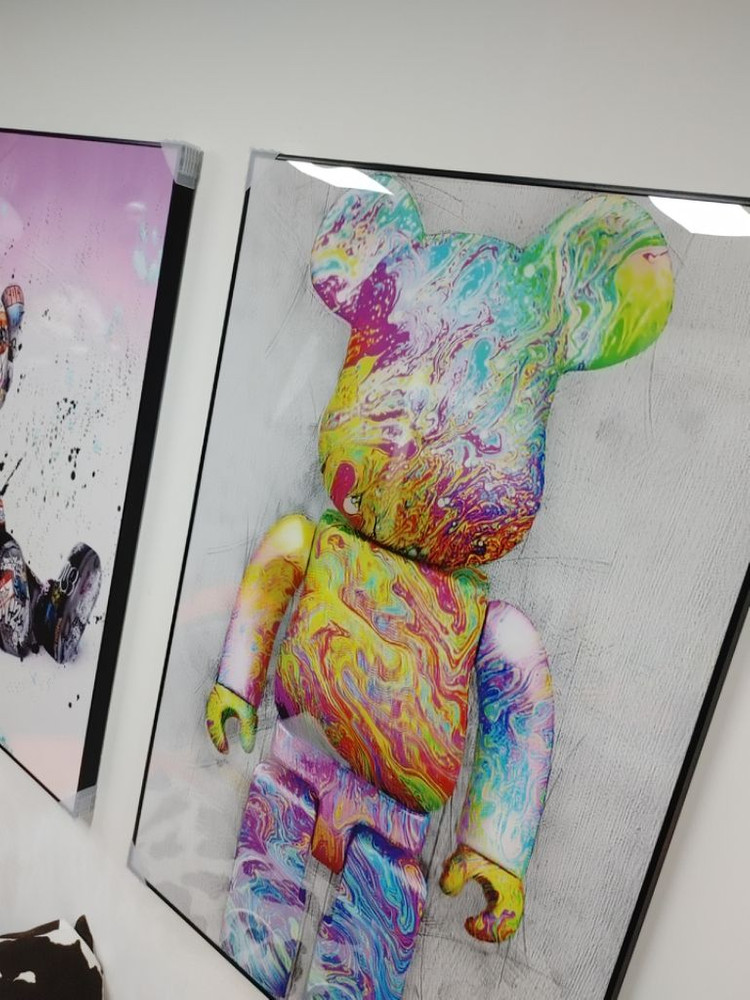 베어브릭 카우스 대형 피규어 그림 액자 인테리어 소품--8