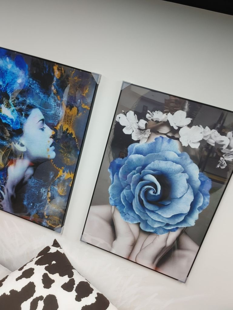 럭셔리 감성 장미꽃 여인 대형 팝아트 그림 액자 소품--2