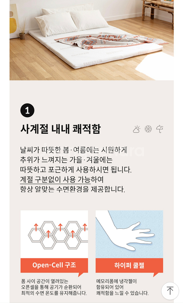 코자자 메모리폼 토퍼Q--6