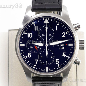 IWC 파일럿 크로노그래프 스틸 시계 43mm [중고]