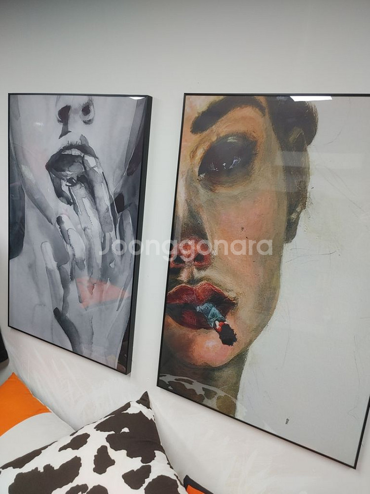 감성 여인 수채화 유화 대형 그림 액자 인테리어 소품--5