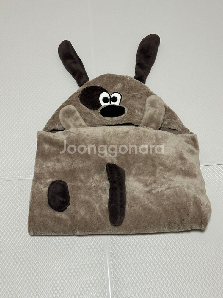 강아지 캐릭터 담요--2