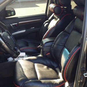 싼타페cm (타이어,리무진시트,오디오,네비,블박등)