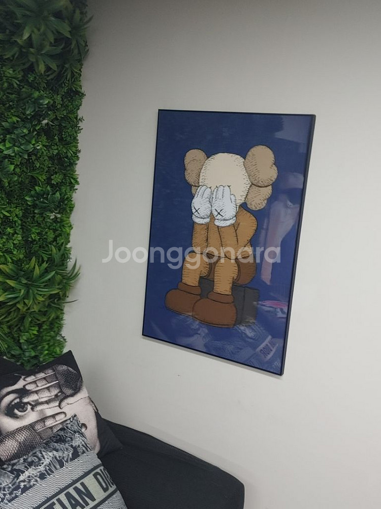 카우스 베어브릭 대형 그림 액자 곰 인테리어 소품--4