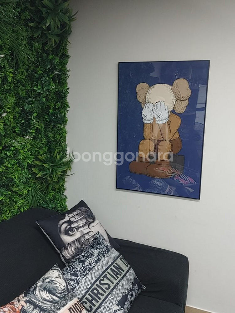 카우스 베어브릭 대형 그림 액자 곰 인테리어 소품--6